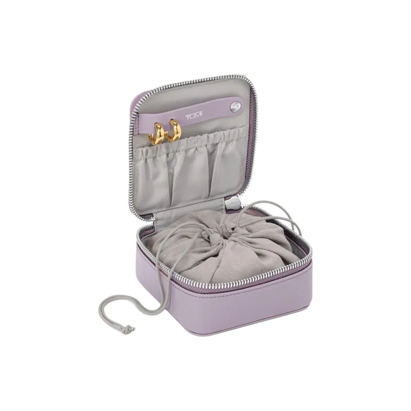 TUMI Leather Storage Bag Women's Purple-1
