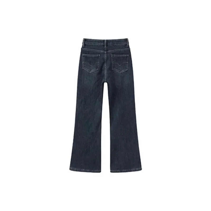 HDFULERN Jeans Women's Vintage Blue-1