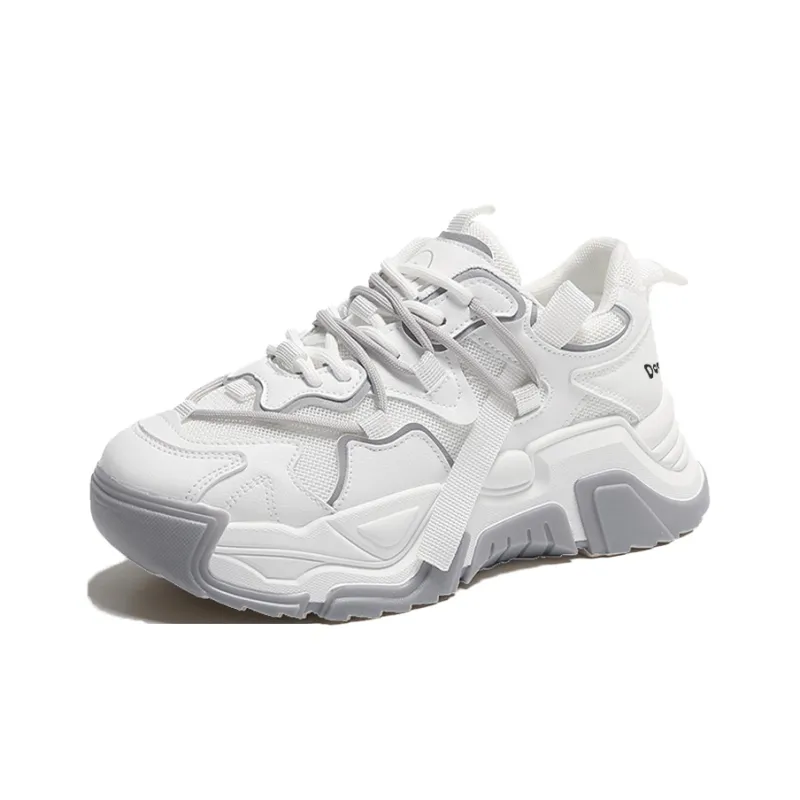 Budding Bear Anti-Slip Wear-Resistant Breathable Height Increasing Low-Top Chunky Sneakers Women's-34