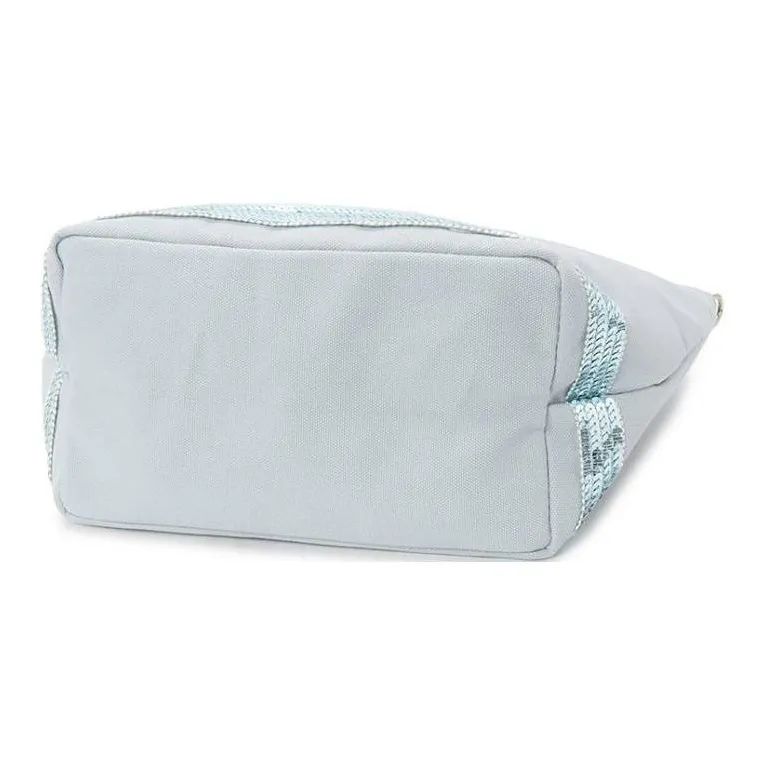 Vanessa Bruno Cotton Tote Bag, Shopping Bag, Handbag, Shoulder Bag Women's Sky Blue-4