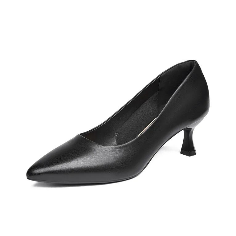 JOSINY Slim Heel High Heels 6cm Women's Black-0