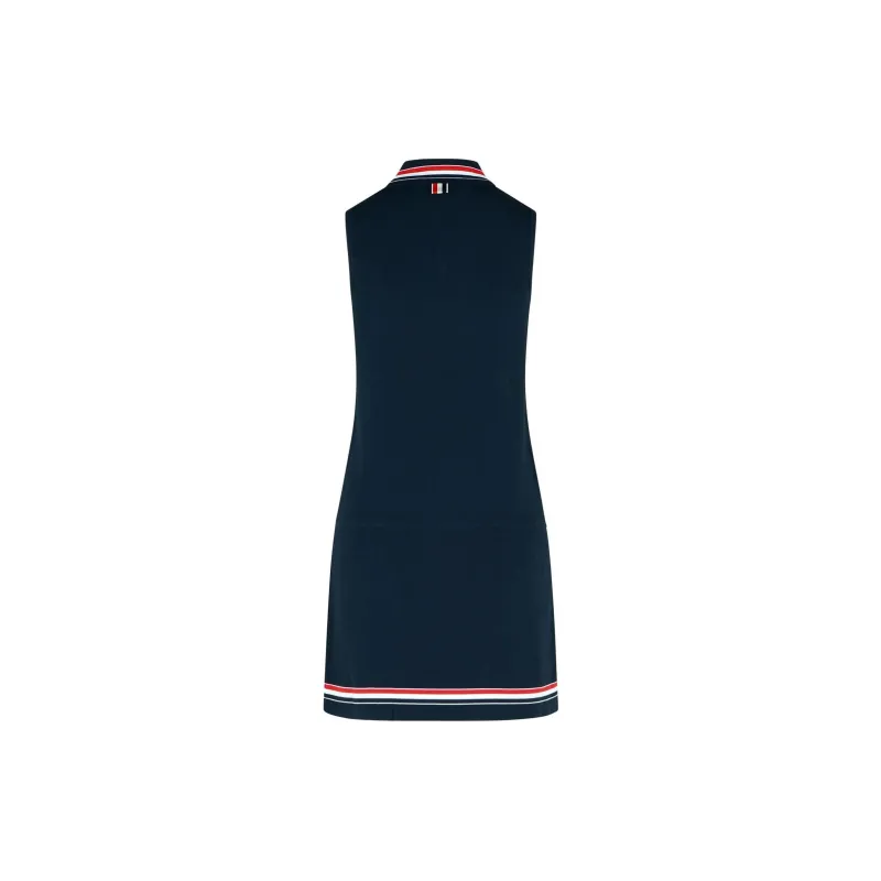 THOM BROWNE Pleated Sleeveless Dress-1