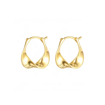 EAR PARTNER 925 Silver Needles Hoop Earrings Women's
