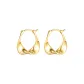 Gold Mobius Earrings 1 Pair Eh-3131.ebA