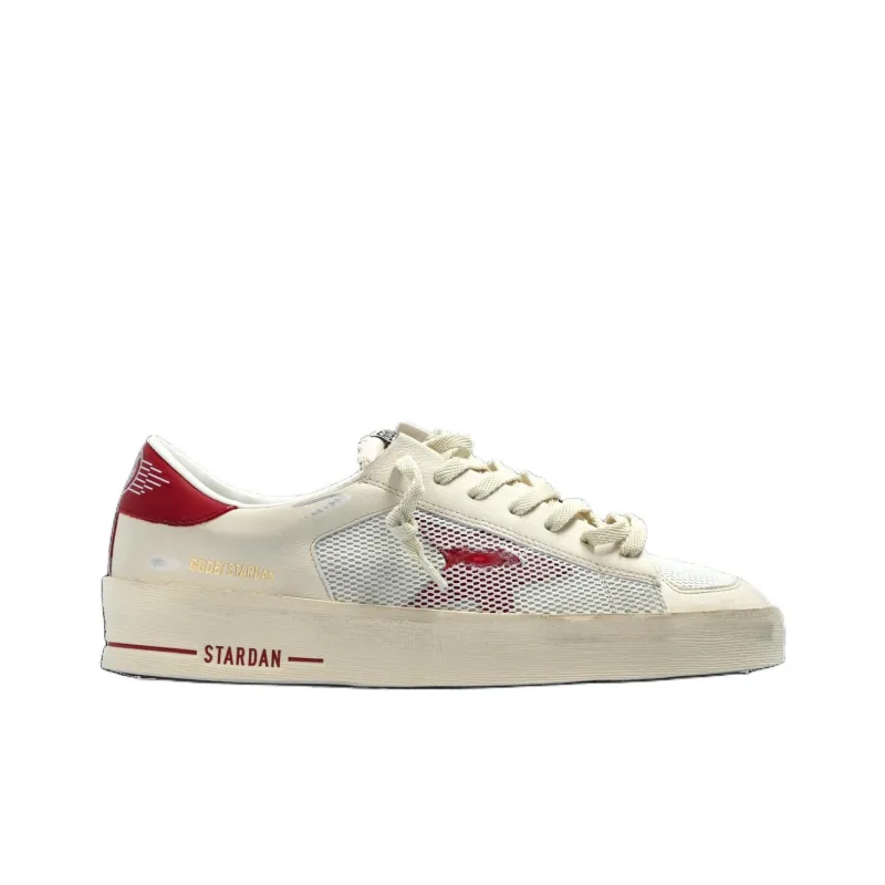 Golden Goose Stardan Low Top Skateboard Shoes Men's Red-1