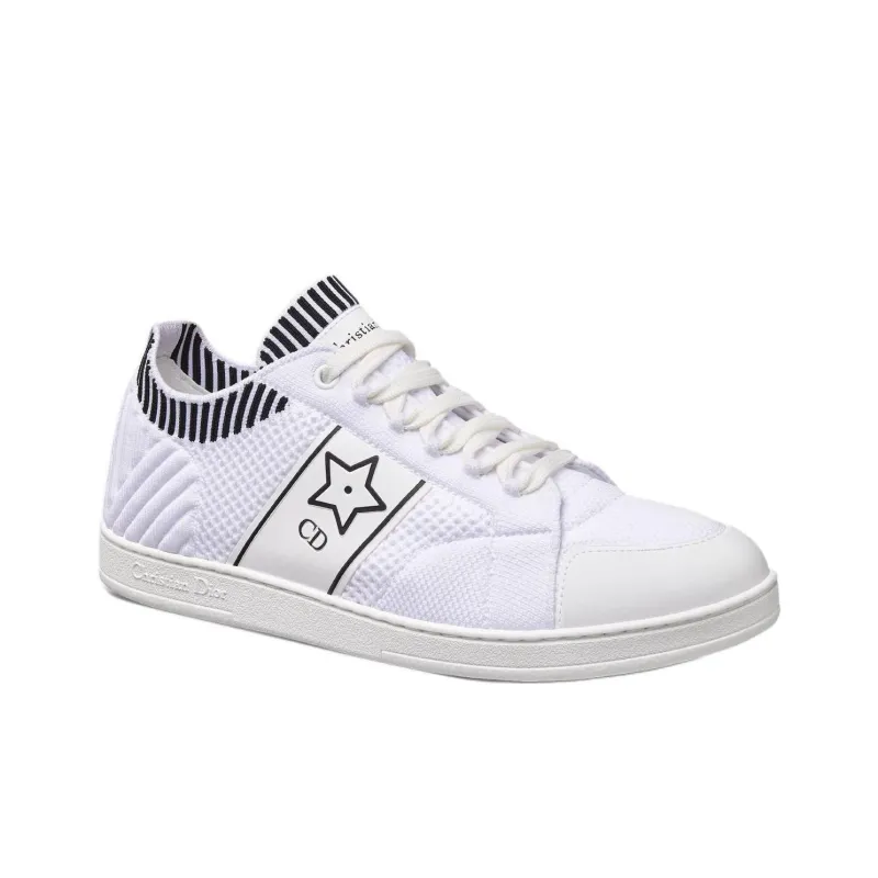 DIOR Star Low Top Skateboard Shoes Women's White-2