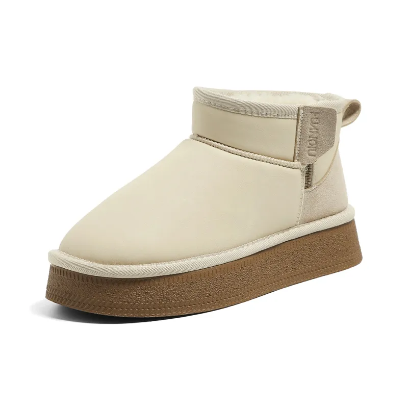 HUANQIU Warm Wear Resistant Slip Resistant Short Snow Boots Women's-7
