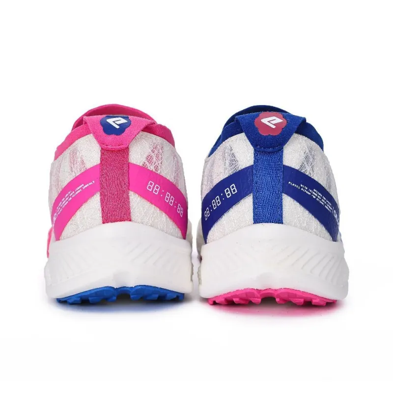QILOO Abrasion Resistant Rebound Low Top Full Length Genuine Carbon Plate Running Shoes Unisex Cherry Blossom Snow Moon-3