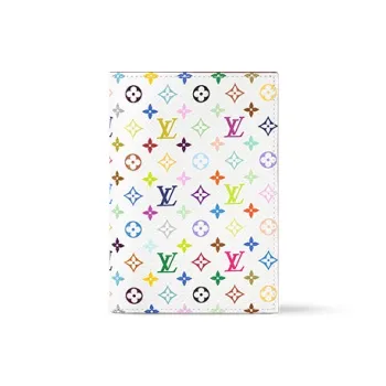 LOUIS VUITTON X Takashi Murakami Passport Cover White Multicolored