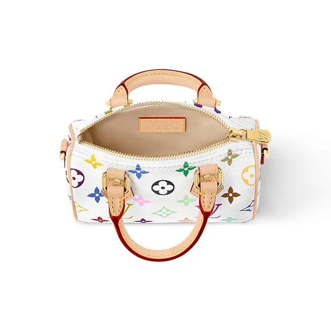 LOUIS VUITTON X Takashi Murakami Nano Speedy White Multicolored-3