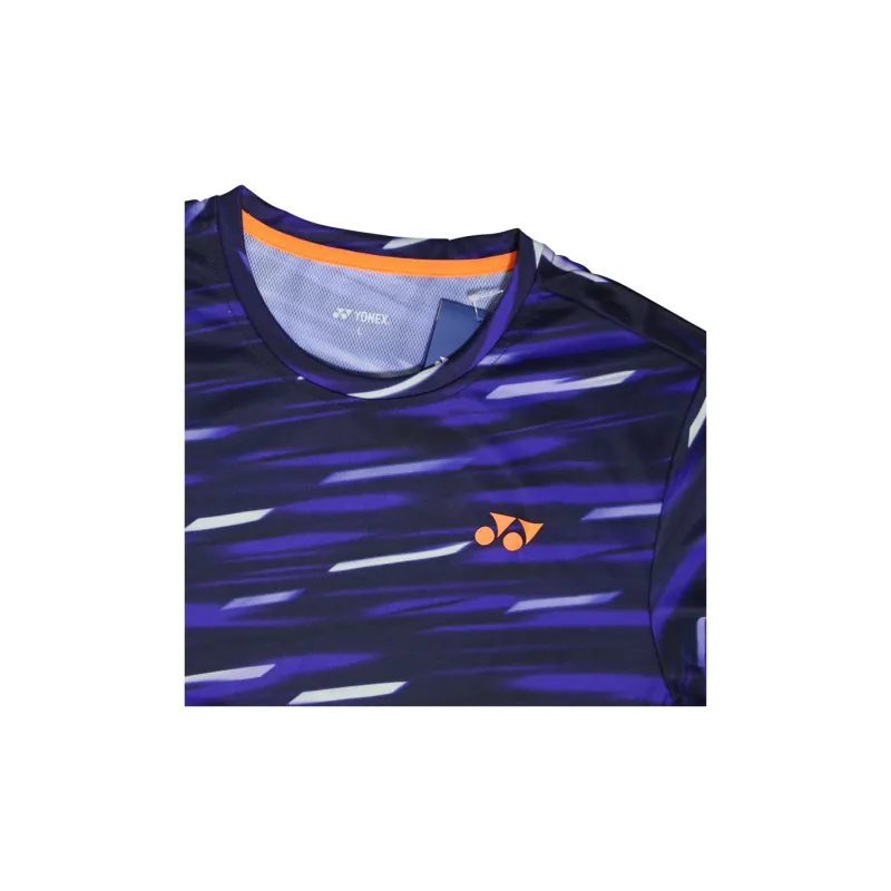 YONEX T Shirt Men's Black Purple-4