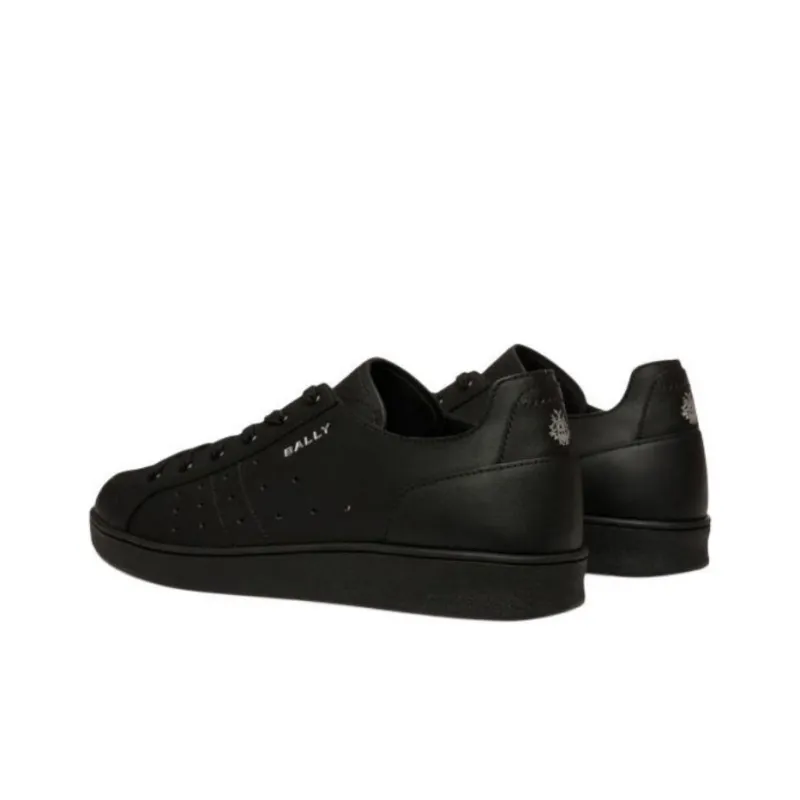 BALLY TENNIS Low Top Skateboard Shoes Men's Black-2