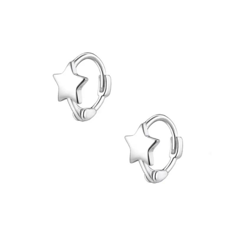 GUDUD S999 Fine Silver Earrings Unisex-0