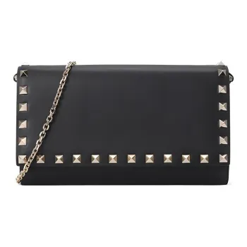 Valentino Cow Leather Shoulder Bag, Crossbody Bag Regular Women's Black