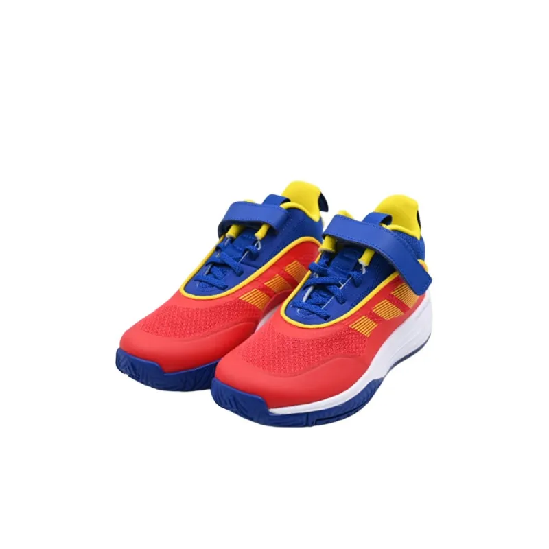Adidas OwnTheGame Abrasion Resistant Mid Top Children's Basketball Shoes Red/Blue/Yellow Kids'-2