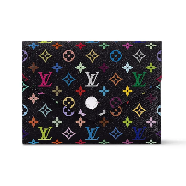 LOUIS VUITTON X Takashi Murakami Victorine Wallet Black Multicolored-0