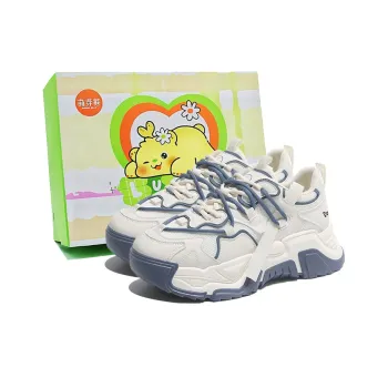 Budding Bear Anti Slip Wear Resistant Breathable Height Increasing Low Top Chunky Sneakers Women's