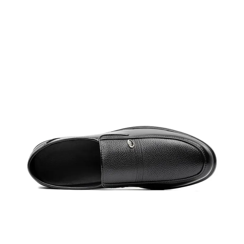 HUANAI Men's Casual Shoes Men Low Top Black-2