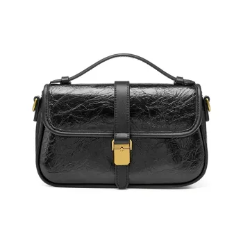 JOSINY PU Shoulder Bag, Crossbody Bag Regular Women's Black/Brown