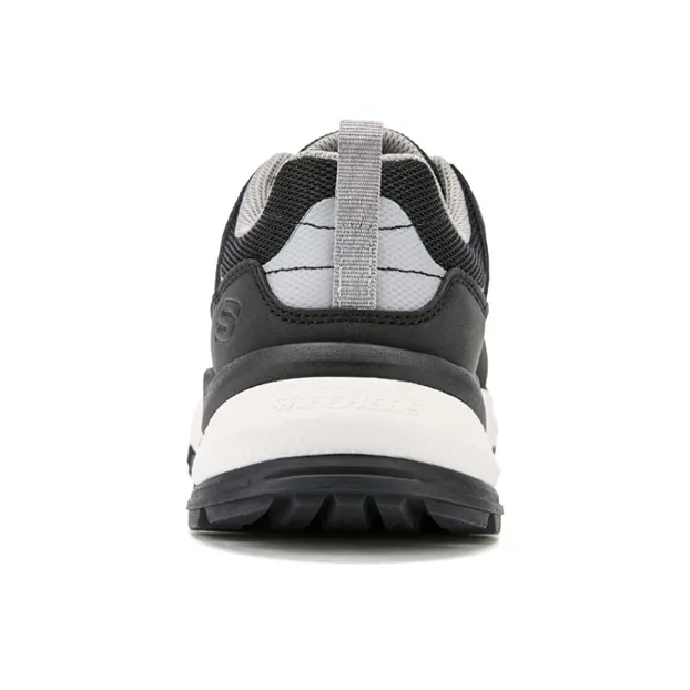 Skechers Non slip Lightweight Low Top Running Shoes Men's Black-4