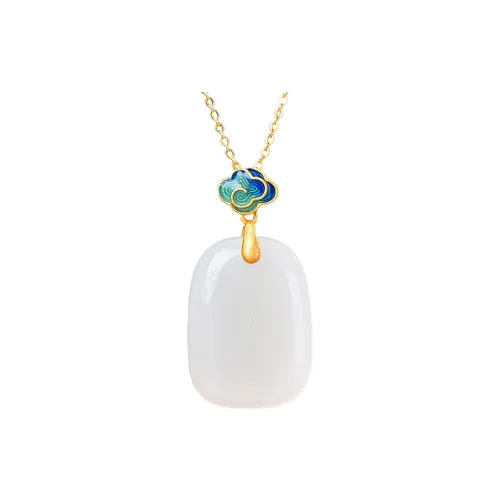 Jade Ink Love New Chinese Style Classic White Jade Women's