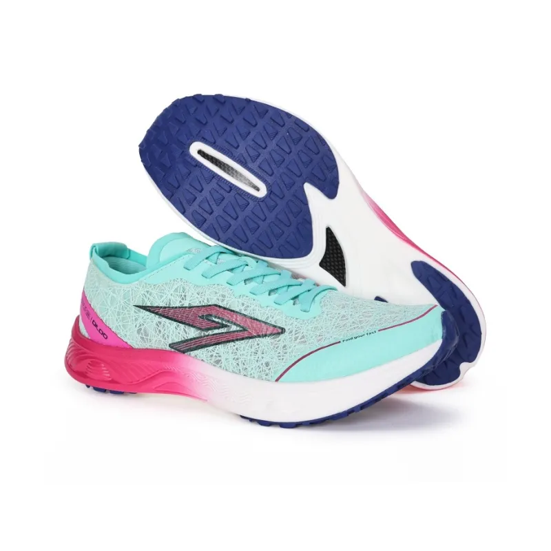 QILOO Slip Resistant, Abrasion Resistant, Breathable Low Top Running Shoes Unisex Blue Clear Spring-5