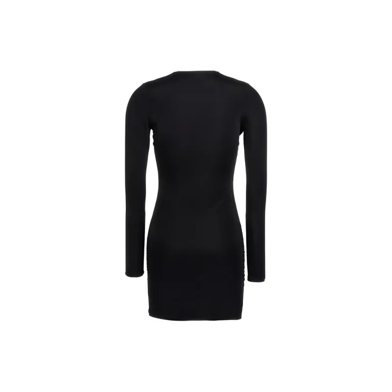 Louisa Ballou Helios Plunge Minidress-1