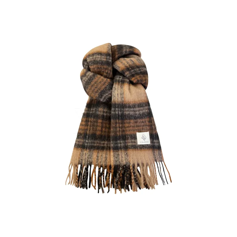 PALBAS Polyester Knit Scarves Women's-6