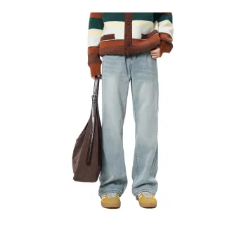 QOTRIOCK Jeans Men's Light Blue