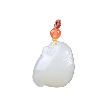 Renyu Jewelry Pendants White Jade/Pale Greenish White Jade Unisex