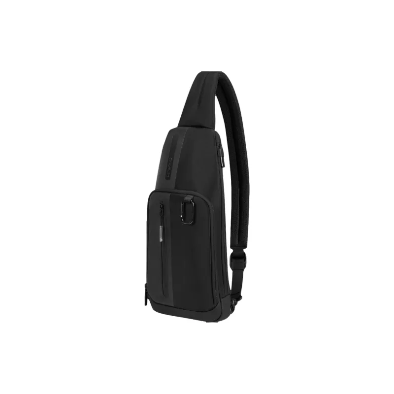SAMSONITE Polyester One Shoulder Crossbody Sling Bags Men's Black-1