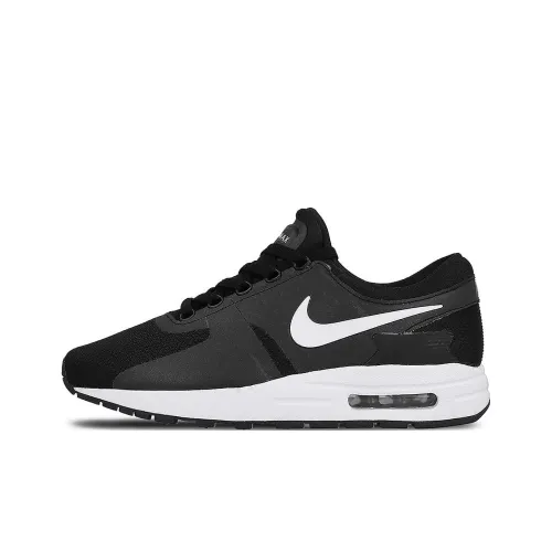 Nike Air Max Zero Cushioning Wear Resistant Low Top Kids' Running Shoes Black Teenagers