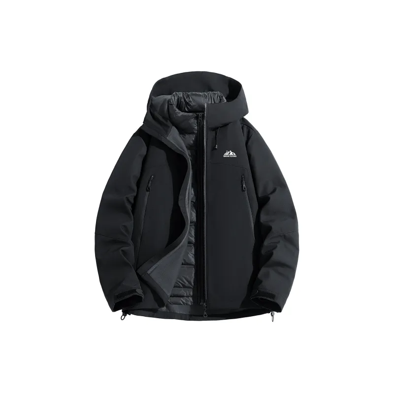 SNOW FLYING Down Jacket Unisex Vibrant Black-0