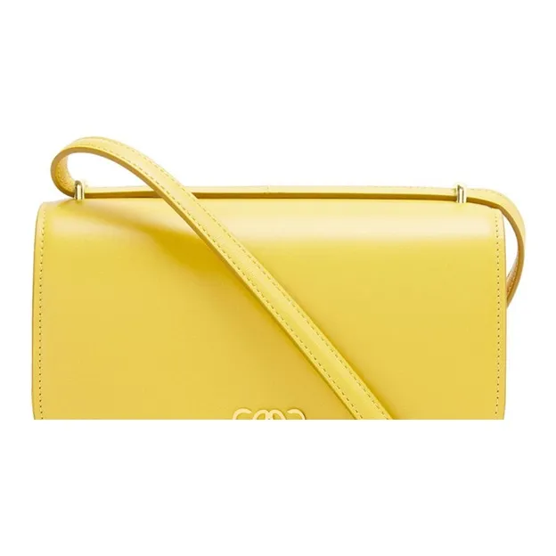 LOEWE Goya Silk Calfskin Handbag, Shoulder Bag, Crossbody Bag, Clutch Trumpets Women's Yellow-4