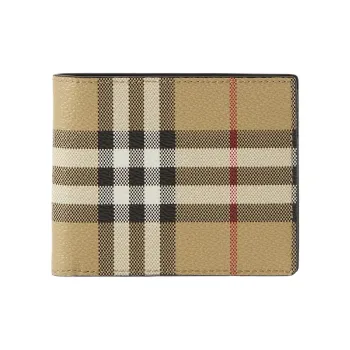 Burberry Vintage Check Leather Bifold Wallet