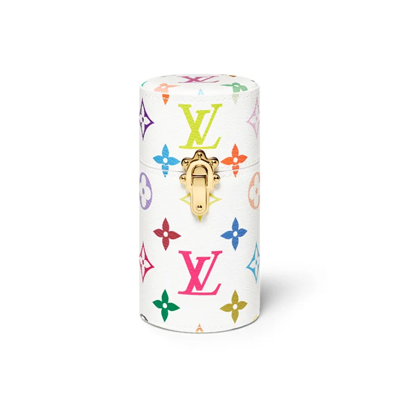 LOUIS VUITTON Takashi Murakami Collaboration Coated Canvas Perfume Storage Bag Unisex Multicolor-0