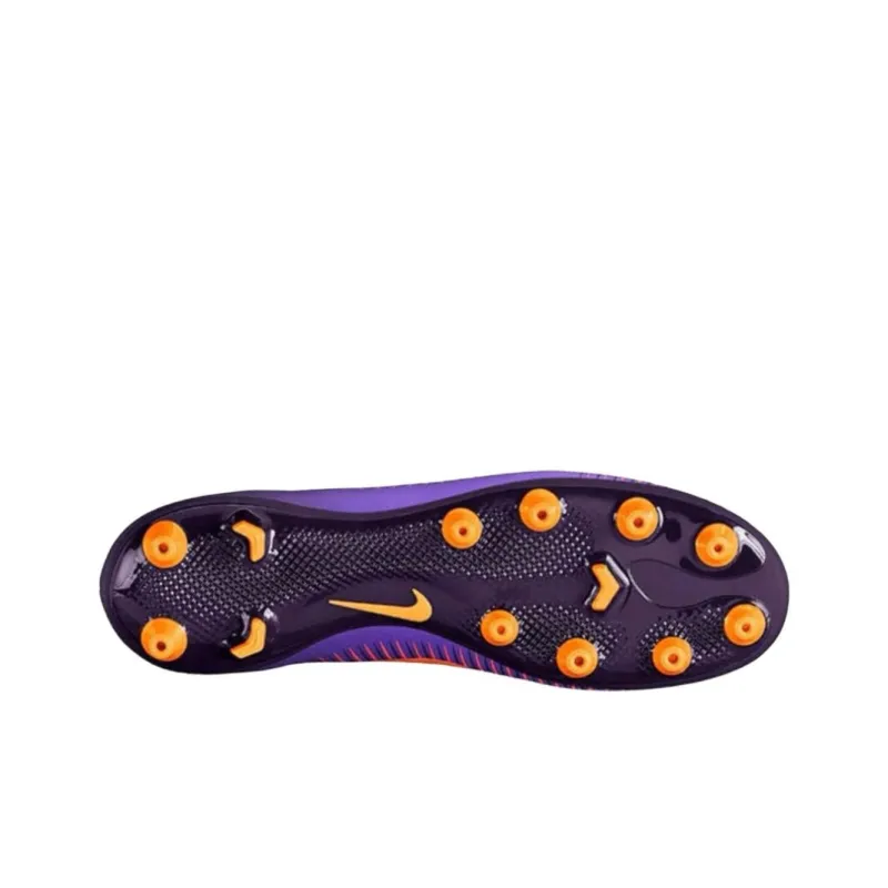 Nike Mercurial Victory Anti Slip Wear Resistant Soccer Shoes Men's Purple Orange-2