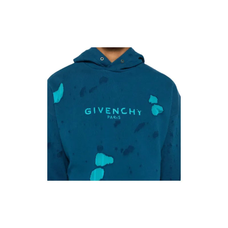 Givenchy Distressed Logo print Hoodies-4