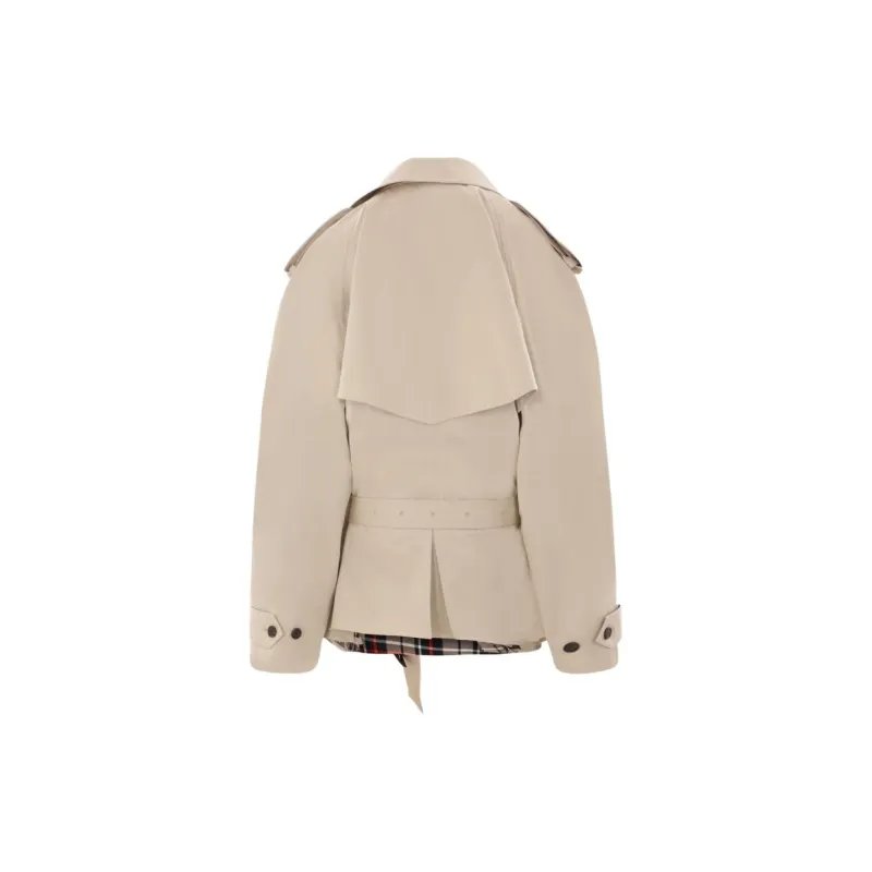 Balenciaga Belted Button Up Trench Coat-1