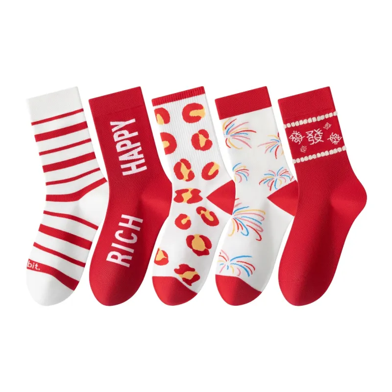 Caramella Mid Calf Socks Unisex Combo Set-74