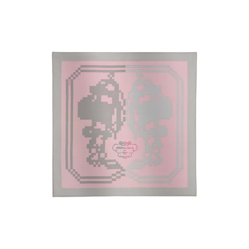 HERMES Vintage Mulberry Silk Silk Silk Scarves Unisex Pink-0
