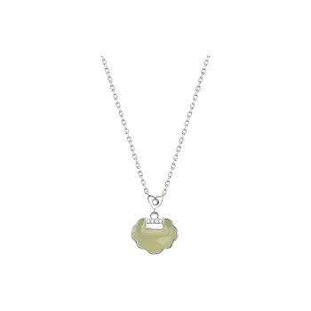 Emerald Hetian Jade Necklaces Green Jade Women's
