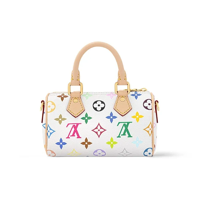 LOUIS VUITTON X Takashi Murakami Nano Speedy White Multicolored-2