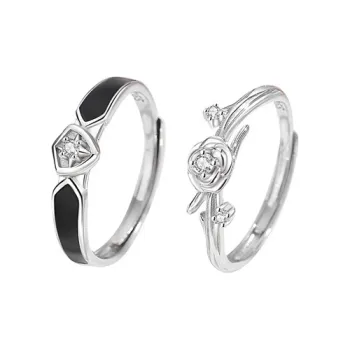 GLOIRE S925 Silver Rings Unisex Exquisite Luxe Niche Design Advanced Touch Romantic Date Versatile Commute
