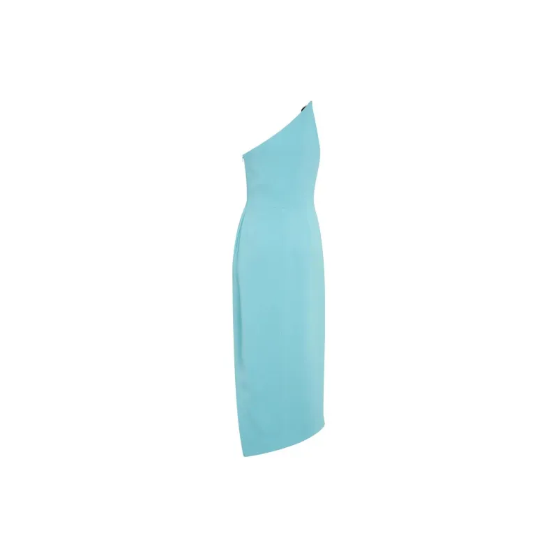 DAVID KOMA Crystal Ball One shoulder Midi Dress-1