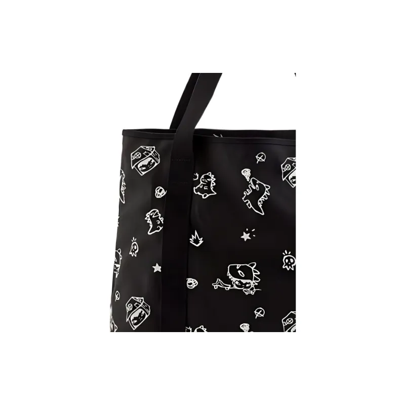 Vans Polyester Tote Bag Shopping Bag Handbag Unisex Black-3