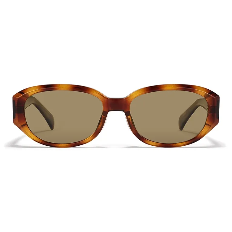 Sagawa TR/Memory Plastic Plate Frame Irregular Shape Sunglasses Unisex-1