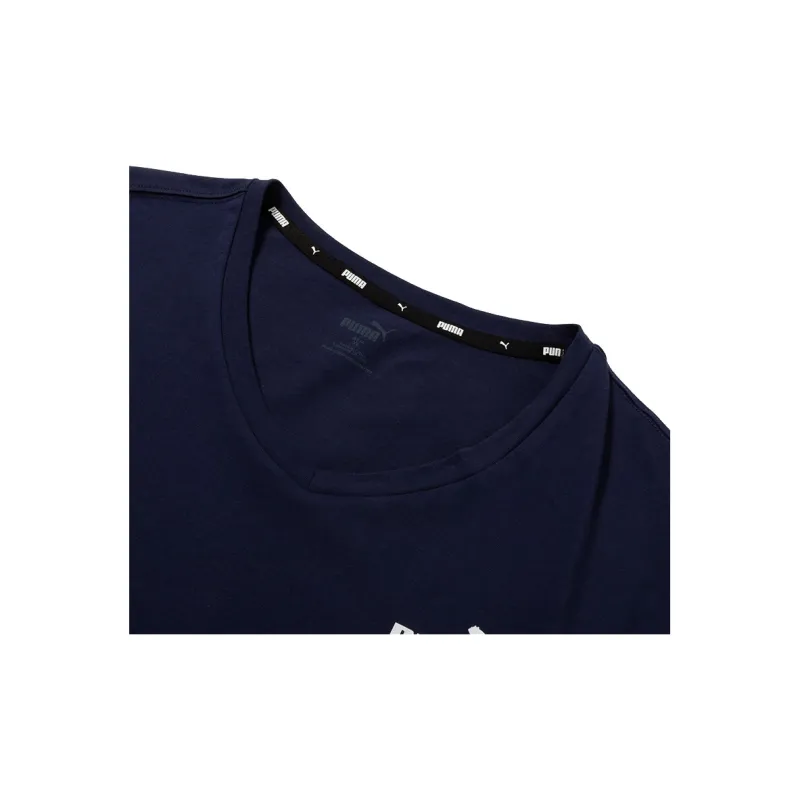 PUMA T Shirts Men Navy Blue-4