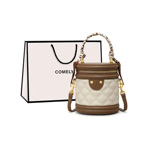 COMELY Cow Leather Patchwork Synthetic Leather Crossbody Bag Handbag Shoulder Bag Regular Women's White