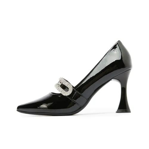 POOQ Slim Heel High Heels 8CM Women's